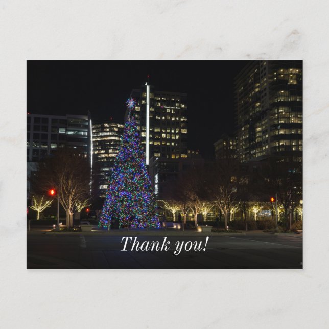 Carte Postale Noël dans le centre de Dallas (Devant)