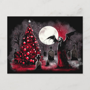 Carte Postale Noël dans le cimetière