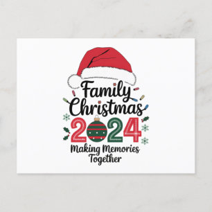 Carte Postale Noël de famille 2024 Rassembler les souvenirs