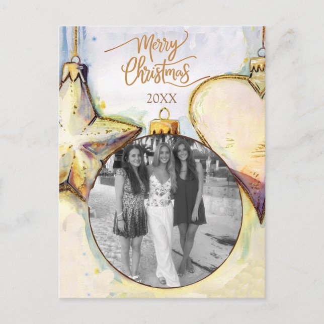 Carte Postale Noël de l'ornement (Devant)