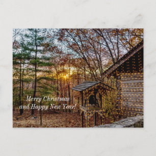Carte postale Noël de Noël de Bois d'automne