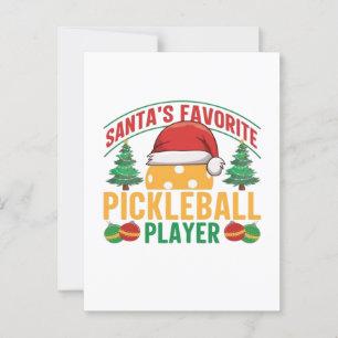 Carte Postale Noël de Pickball