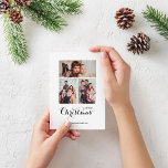 Carte Postale Noël d'hiver minimum 3 vacances Collage de photos<br><div class="desc">Design moderne et élégant imprimé Mini hiver Noël 3 Photo Collage Carte postale de vacances qui peut être customisé avec votre texte. Cliquez sur le bouton "Customiser" et utilisez notre outil de conception pour modifier ce modèle. Découvrez le magasin Graphic Art Design pour d'autres produits qui correspondent à ce design...</div>