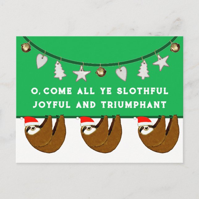 Carte Postale Noël drôle (Devant)