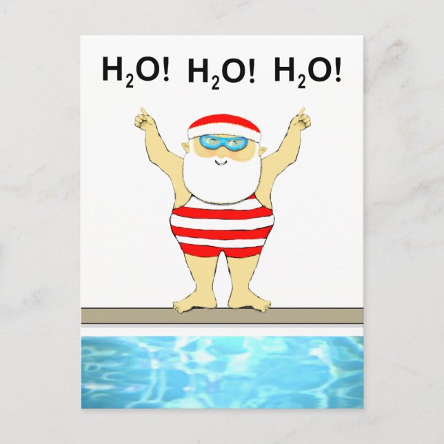 Carte Postale Noël drôle de vacances (Devant)