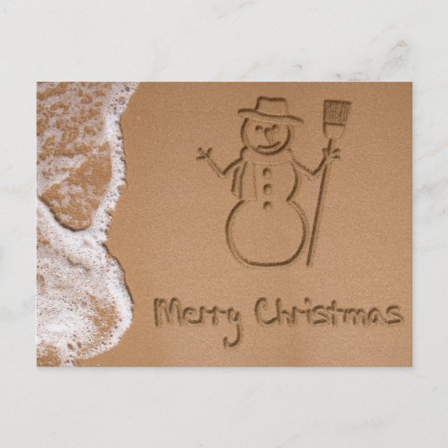 Carte postale Noël en été (Devant)