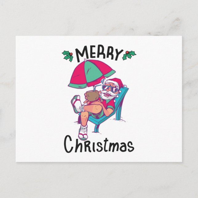 Carte Postale Noël en juillet (Devant)