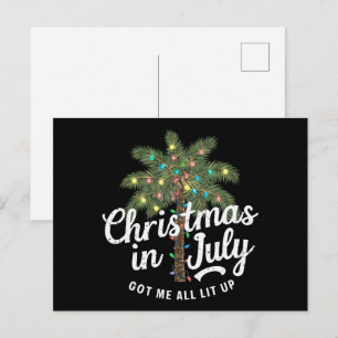 Carte Postale Noël en juillet m'a vraiment enflammé 