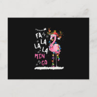 Noël - Fa-La-La-Mingo Flamant rose avec Noël