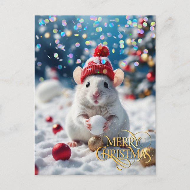 Carte Postale Noël. Félicitations.  (Devant)