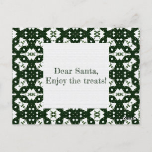 Carte Postale Noël Green Garland