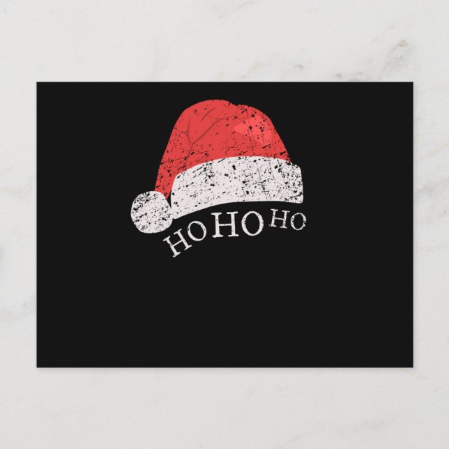 Carte Postale Noël - Ho Ho Ho (Devant)