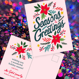 Carte Postale Noël Joyeuses Fêtes Noël Noël Noël Noël