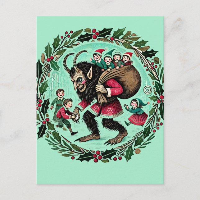 Carte Postale Noël Krampus (Devant)