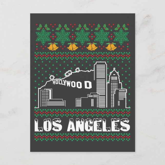Carte Postale Noël laid de Los Angeles (Devant)