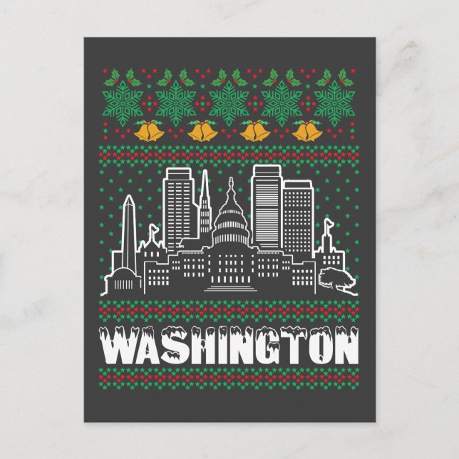Carte Postale Noël laid de Washington (Devant)