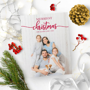 Carte Postale Noël le plus joli Unique Photo de vacances Salutat