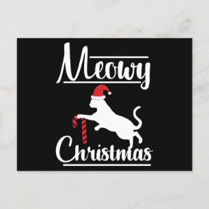 Carte Postale Noël Meowy