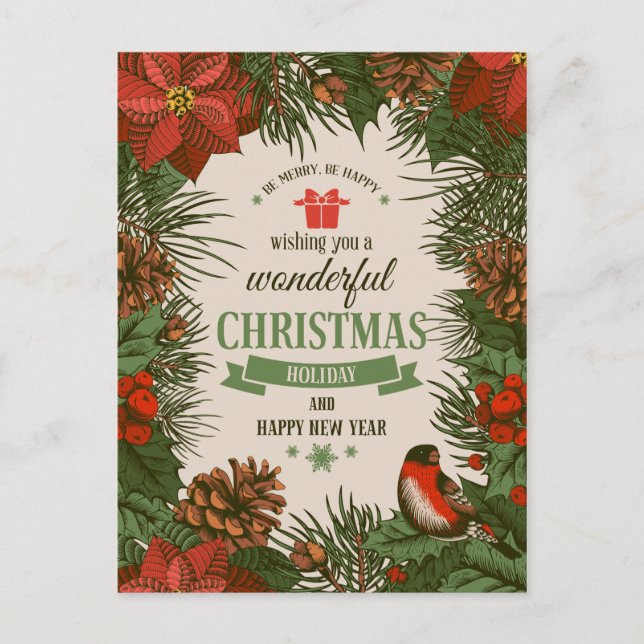 Carte Postale Noël mignon (Devant)