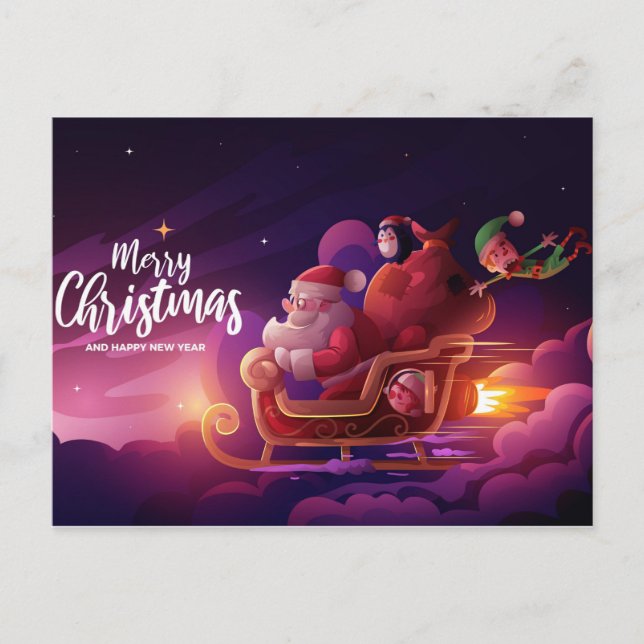 Carte Postale Noël mignon (Devant)