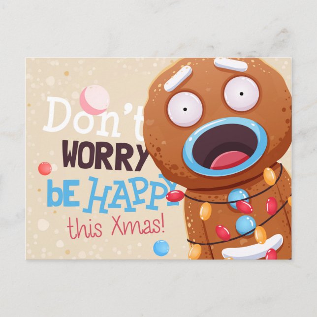 Carte postale Noël mignonne (Devant)