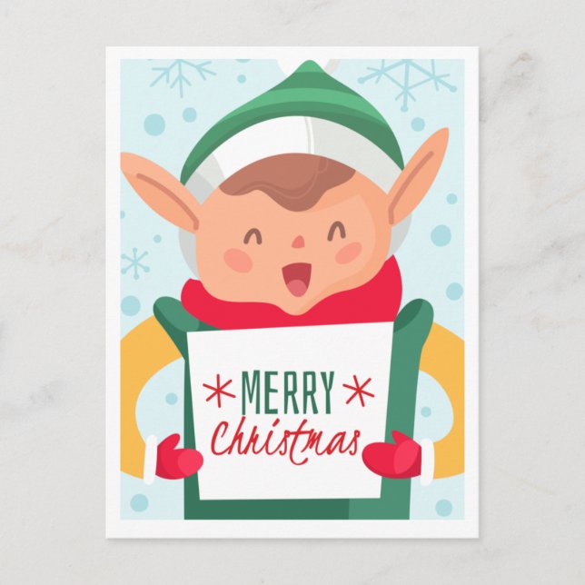 Carte postale Noël mignonne (Devant)