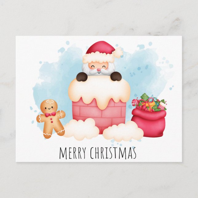 Carte postale Noël mignonne (Devant)