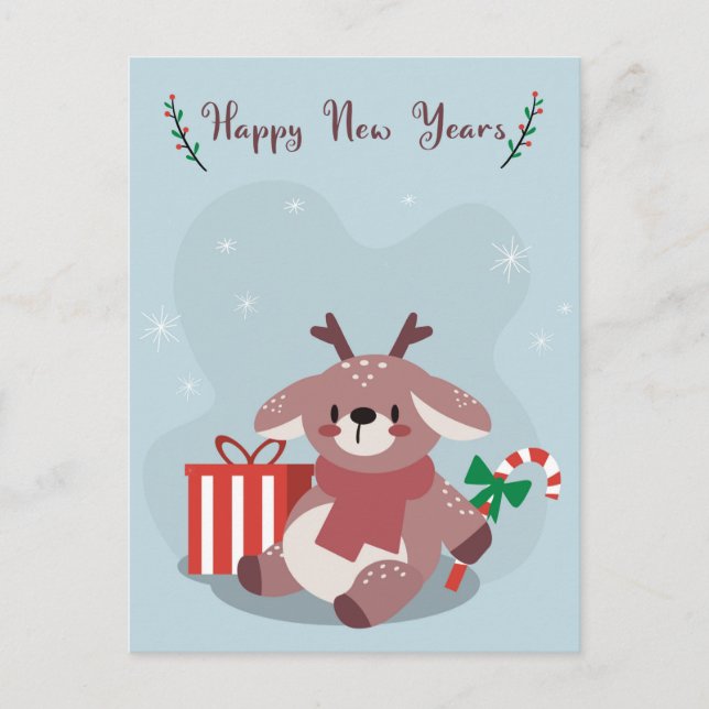 Carte postale Noël mignonne (Devant)