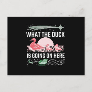 Carte Postale Noël moche - What The Duck