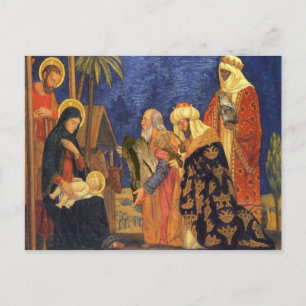 Carte Postale Noël Nativité Maître de la Sainte Famille Noël