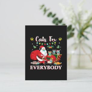 Carte Postale Noël pour tous les chats