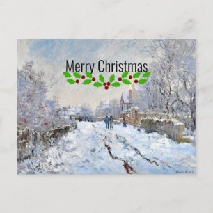 Carte Postale Noël - Scène de neige à Argenteuil