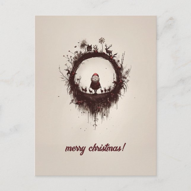 Carte Postale Noël sombre (Devant)