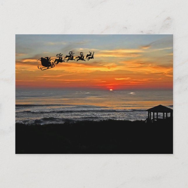 Carte Postale Noël sur les Outer Banks (Devant)