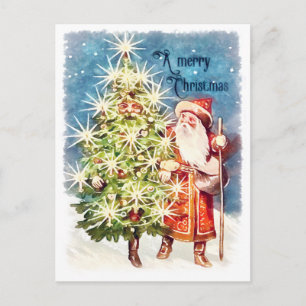 Carte Postale Noël victorien vintage