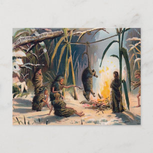 Carte Postale Noël victorien vintage