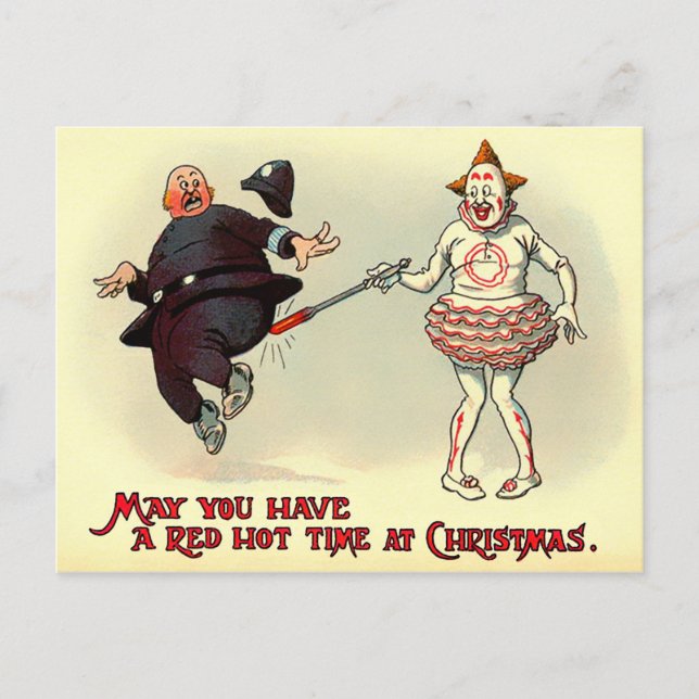 Carte Postale Noël victorien vintage (Devant)