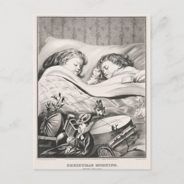 Carte Postale Noël Vintage (Devant)