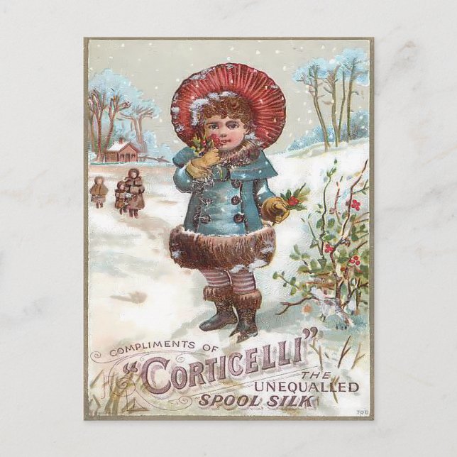 Carte Postale Noël Vintage (Devant)