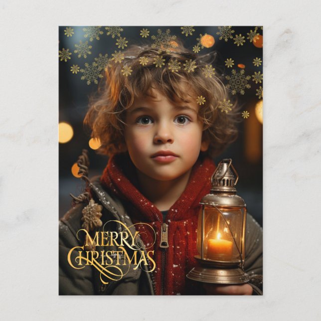 Carte Postale Noël. Vintage. Félicitation.  (Devant)