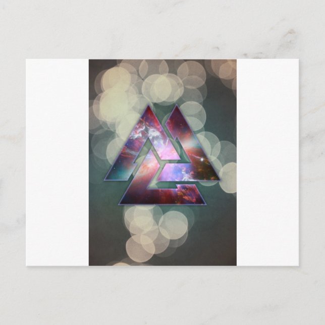Carte Postale Noeud triple cosmique (Devant)
