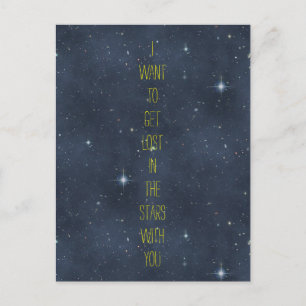 Carte Postale Noeuds doux : Lost in the Stars Starry Night Sky