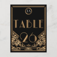 Noir Art Déco Gatsby Style Tableau Numéro 26