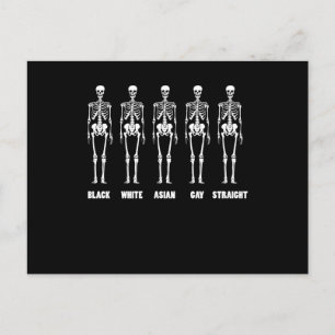 Carte Postale Noir Blanc Asiatique Gay Droit LGBT Pride Mois