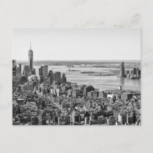 Carte Postale Noir blanc New York City Skyline