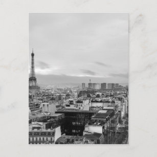 Carte Postale Noir&blanc : Tour Eiffel, Paris, France