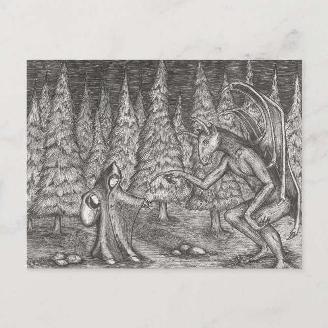 Carte Postale Noir comme nuit (Devant)