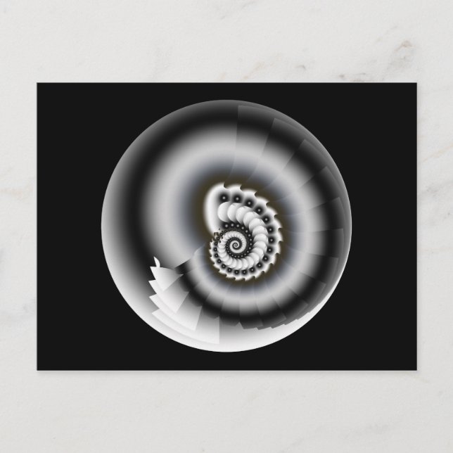 Carte Postale Noir Et Blanc (Devant)