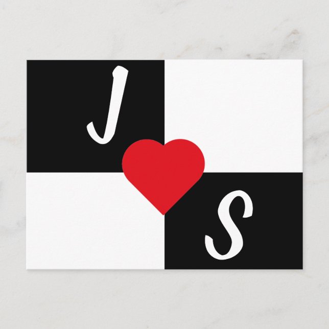 Carte Postale Noir et blanc (Devant)