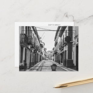 Carte postale noir et blanc du Portugal